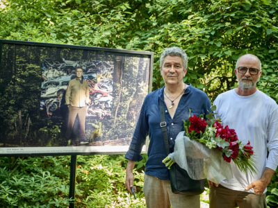 wystawa zdjęć Jacka Poremby do kalendarza ATM, Ogród Botaniczny PAN <br>
                     
                    Andrzej Zieliński i Jacek Poremba <br>