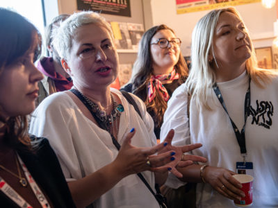 50 Festiwal Polskich Filmów Fabularnych w Gdyni <br>
                    ATM Grupa: Sylwia Cieślak, PR Manager i Marta Dużbabel, producentka  <br>
                    Gdynia Industry: Gdynia Campus: Lunch Networkingowy ATM Grupa, 23.09.2025, fot. Mateusz Ochocki / KFP <br>